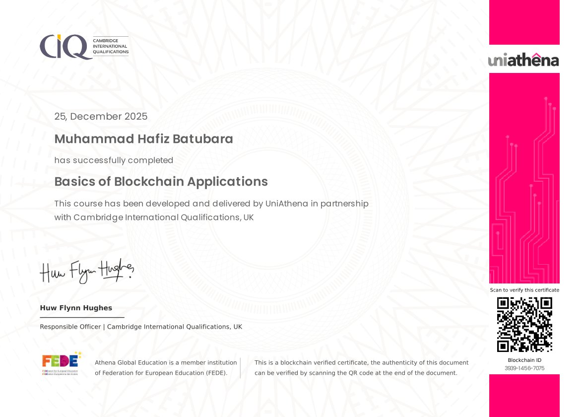 Basics of Blockchain Applications